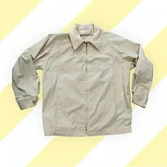 London Fog Rain Coat Full Zip Short Jacket Size 40 regular preppy grandpa - Picture 7 of 10